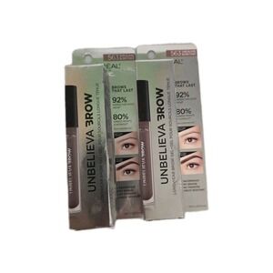 L'Oréal Unbelieva Brow Longwear Waterproof Gel 563 Dark Blonde – 2-Pack New